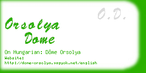 orsolya dome business card